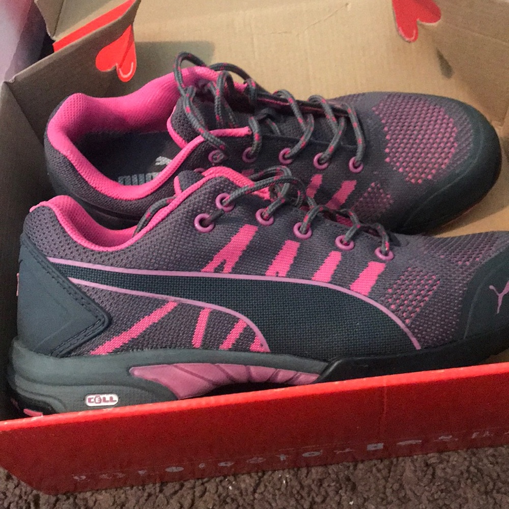 Steel toe puma sneakers